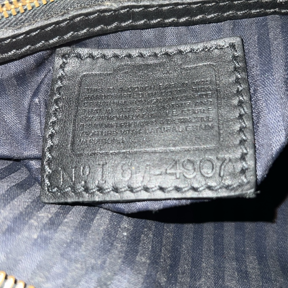 Vintage Coach Black Leather Sonoma Bucket Style 4907 Shoulder Bag Crossbody - Picture 9 of 9